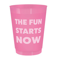 Gobelets 16 oz finition givrée au toucher doux Fête Beach House Shop Gobelets en plastique givrés personnalisés promotionnels