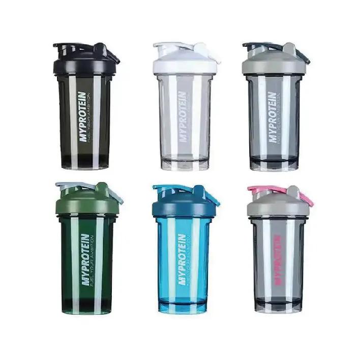 Custom Logo Grote Sport Fitness Plastic Doorzichtige Transparante Shaker Cups Blender Proteïne Shaker Fles Gym Voor Waterfles