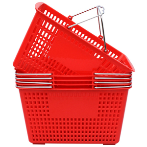 Grand <span class=keywords><strong>panier</strong></span> de courses en plastique robuste et durable avec grille creuse, <span class=keywords><strong>panier</strong></span> de courses rectangulaire, <span class=keywords><strong>panier</strong></span> de courses moyen et <span class=keywords><strong>petit</strong></span> - Product Image 5