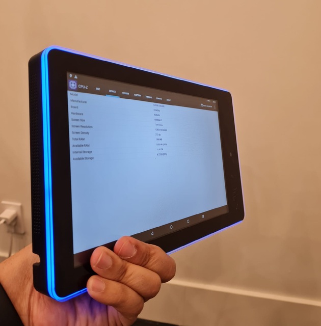 Hot sale POS model Small screen 10.1 inch Android tablet with light bar