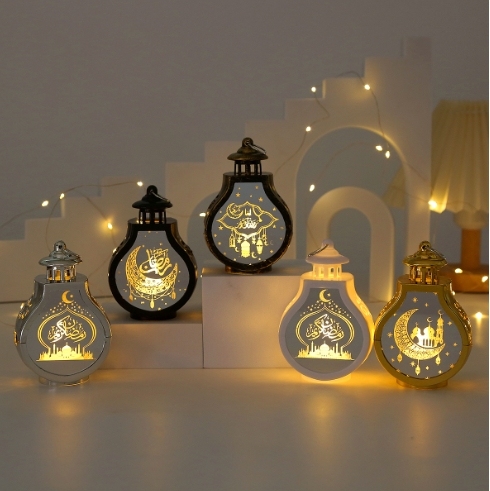 Led Electronic Candle Middle East Festival Festival Lantern Crafts Arabic Lantern Study Creative Atmosphere Lamp