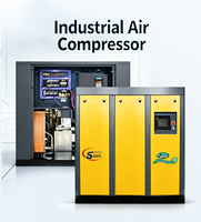 Compresor de Aire de Tornillo Refrigerado por Agua, Sin Aceite, de 300 HP y 220 kW, con Gas Nitrógeno y Accionamiento Directo para la Industria Médica