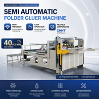 Machine à plier les cartons ondulés BZD 2800 avec table d'alimentation motorisée pour la fermeture des boîtes en carton ondulé