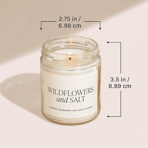 40 ore di tempo di combustione barattolo trasparente da 9 once sidro di mele cannella taglio fresco albero di <span class=keywords><strong>natale</strong></span> e biscotti candele profumate per la casa - Product Image 4