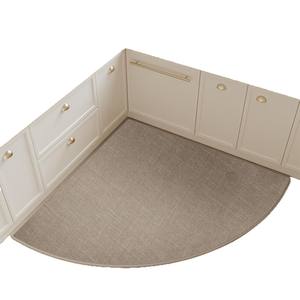 Alfombra de Cocina Tejida Elegante, Semicircular, Antideslizante, Absorbente, Resistente al Aceite, de Color Sólido, para Restaurante y Cocina - Product Image 5