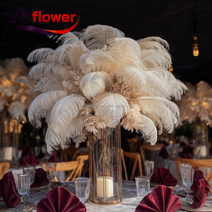 JY Venta al por Mayor <span class=keywords><strong>de</strong></span> Plumas <span class=keywords><strong>de</strong></span> Avestruz Realistas Hechas a Mano <span class=keywords><strong>de</strong></span> 60 cm <span class=keywords><strong>de</strong></span> Largo, Decoración <span class=keywords><strong>de</strong></span> Pared, Tela Natural <span class=keywords><strong>de</strong></span> Lujo, Plumas a Granel Baratas para Bodas, Día <span class=keywords><strong>de</strong></span> la Madre - Product Image 2