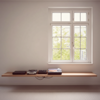 Fenêtre à battant moderne minimaliste en alliage d'aluminium insonorisée avec double vitrage trempé personnalisable pour l'extérieur
