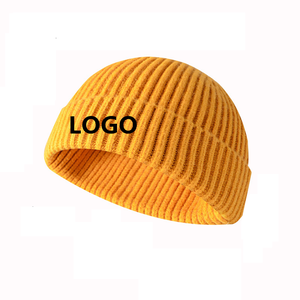 Len đan Cuff ngắn ngư dân Beanie <span class=keywords><strong>cap</strong></span> cho nam giới Phụ nữ mùa đông ấm mũ - Product Image 5