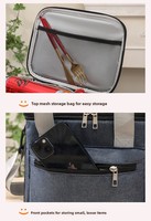 Sac isotherme double couche en tissu Oxford, sac de transport pour boîte à lunch, sac de rangement de voyage imperméable de grande capacité pour étudiants et bureau