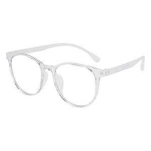 Nuevas gafas con montura ovalada TR8064 para mujer, montura completa, lentes de PC con filtro de luz azul, gafas sencillas, diseño ligero. - Product Image 5