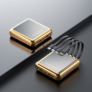 Banco de Energía Universal de 10000 mAh con Cable, Pantalla Digital y 2 Puertos USB, Venta al Por Mayor de Fábrica, Gran Capacidad - Product Image 1