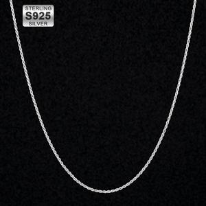 Accessoires <span class=keywords><strong>de</strong></span> mode, collier ras du <span class=keywords><strong>cou</strong></span> délicat <span class=keywords><strong>en</strong></span> argent pur, plaqué <span class=keywords><strong>or</strong></span> <span class=keywords><strong>blanc</strong></span> 18 carats, chaîne torsadée <span class=keywords><strong>en</strong></span> argent sterling S925 <span class=keywords><strong>de</strong></span> 1,4 mm - Product Image 2