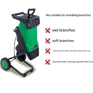 Broyeur <span class=keywords><strong>de</strong></span> feuilles et <span class=keywords><strong>de</strong></span> branches électrique industriel mini pour jardin domestique, avec sac <span class=keywords><strong>de</strong></span> collecte <span class=keywords><strong>50L</strong></span> - Product Image 4