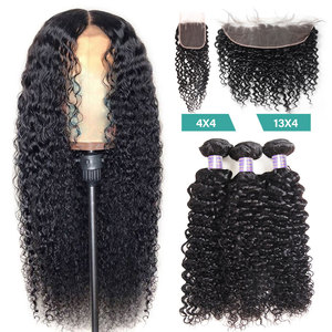 Bán Buôn 100% Brazil Phía Trước Dệt Đóng Cửa 10a Nguyên Campuchia Ướt Và Lượn Sóng Các Nhà Cung Cấp Với Con Người Kinky Xoăn Tóc Bó - Product Image 1