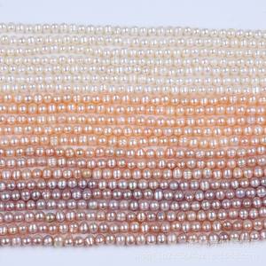 Perlas de Agua Dulce Naturales de 7-8 mm, Casi Redondas, Semi-terminadas, en Hilo, Sueltas, Blancas y Rosas, para Joyería DIY - Product Image 3