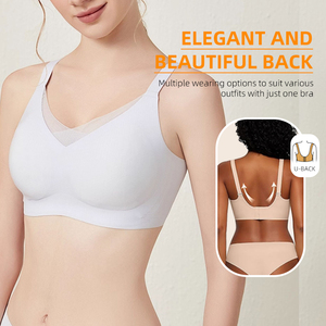 <span class=keywords><strong>Sujetador</strong></span> postquirúrgico sin costuras para mujer, sexy, de una pieza, para <span class=keywords><strong>mastectomía</strong></span>, <span class=keywords><strong>con</strong></span> almohadillas transpirables de algodón para prótesis mamarias, logo de seda en la copa. - Product Image 2