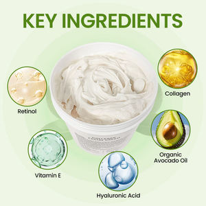 Crema Viso Antirughe con Collagene e Acido Ialuronico, Confezione Grande da 1000g, per Uso Quotidiano, Riduce le Rughe Sottili e le Occhiaie, Idratante - Product Image 3