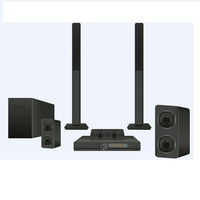 Système Home Cinéma Mini Surround 3D Sans Fil BT 5.1 100W Écran LED Fonction USB Lecteur DVD – Tout Plastique