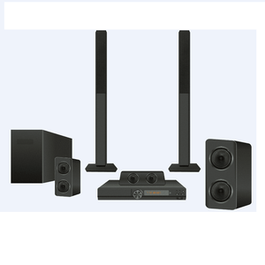 Mini Sistema Home Theatre <span class=keywords><strong>Surround</strong></span> 3D <span class=keywords><strong>Wireless</strong></span> BT 5.1 da 100W con Display a LED Funzione USB e Lettore DVD - Interamente in Plastica - Product Image 4