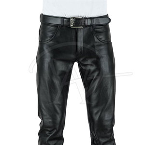 Pantalones de Cuero para Hombre, de Alta Calidad, Ligeros, de Cintura Media, Rectos, Casuales, de Color Sólido, Más Vendidos, Resistentes al Viento - Product Image 5