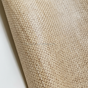 Papel Tapiz de Rafia Natural, Textura de Pared Tejida a Mano Orgánica para el Hogar, Revestimiento de Pared Texturizado Ecológico y Chic - Product Image 1