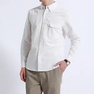 Shirt men's long-sleeved cotton and linen simple Japanese young men's casual shirt linen trend loose