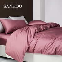SANHOO Usine Ventes Directes Logo Personnalisé Hôtel Literie Couette Couette Plume De Canard D'oie Duvet Couette Queen Size pour Toutes Les Saisons