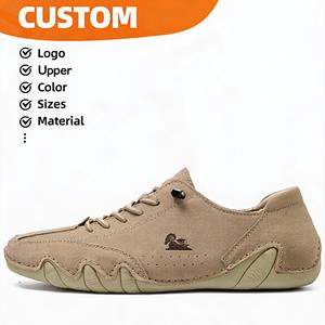 Mocassins de conduite décontractés unisexes en cuir synthétique <span class=keywords><strong>kaki</strong></span>, légers, rembourrés et souples, qualité supérieure - Product Image 1