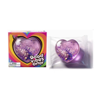 Juguetes Antiestrés Promocionales, Corazones Brillantes, Edición Limitada de San Valentín, Mini Corazón Blandito, Juguete para Aliviar el Estrés