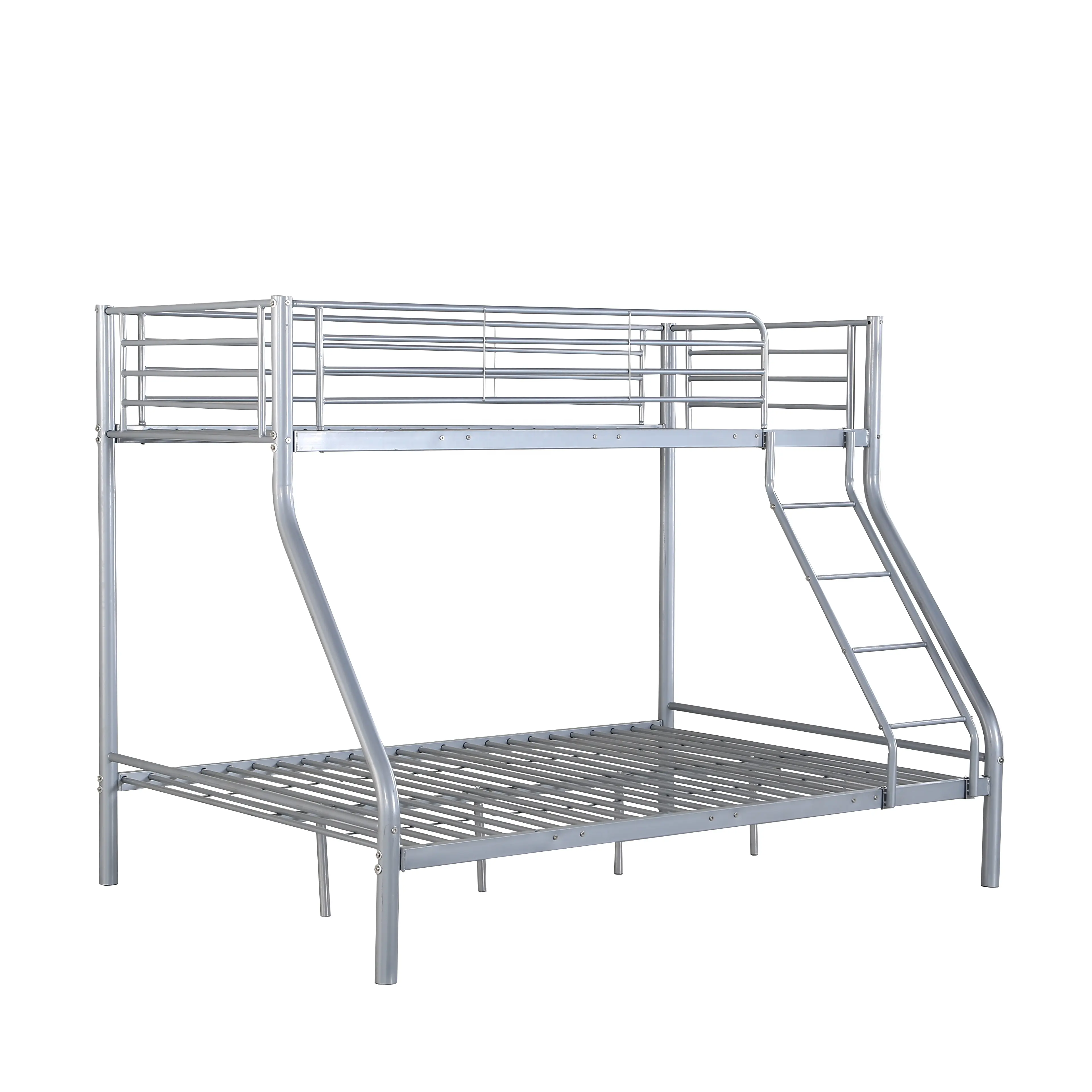 Steel double metal dormitory bed frame kids double deck bed design furniture cheap bunk beds