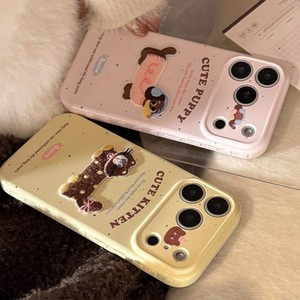 เคสโทรศัพท์มือถือลายการ์ตูนน้องหมาน่ารักสำหรับ iPhone 17 Pro Max 16 plus 15 14 13 pro max  วัสดุ TPU นิ่ม ลายลูกแมวน่ารัก ป้องกันการกระแทก - Product Image 4