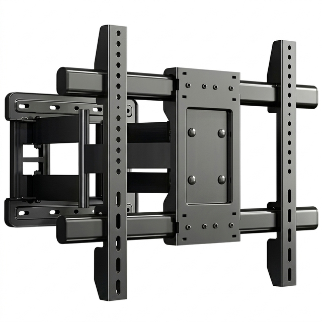 Cold Rolled Steel Wall Mounted Monitor Support 32-65 Inch TV Heavy Duty Fixed Bracket 70kg Load Capacity 400x400mm VESA for