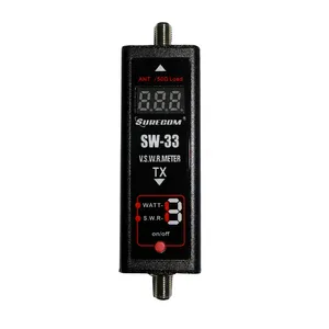 SURECOM — testeur de puissance SW-33 markII, Mini appareil numérique VHF/UHF, compteur SWR, pour talkie-walkie, <span class=keywords><strong>Radio</strong></span> bidirectionnelle, 125-520 Mhz - Product Image 1
