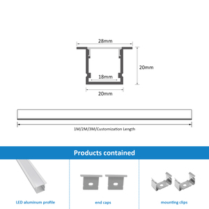 Profil <span class=keywords><strong>Led</strong></span> noir 2020A profilé en alliage d'aluminium 6063 encastré plafond en béton a mené la lumière linéaire - Product Image 2