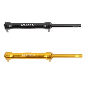 Litepro <span class=keywords><strong>Brompton</strong></span> – porte-bagages arrière de vélo, tige télescopique, barre d'extension en alliage d'aluminium pour vélo pliant - Product Image 4