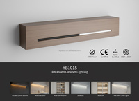 Éclairage LED pour armoires de cuisine, placards, cave à vin, étagères commerciales - Dimmable, en aluminium et plastique PC YB1015-21