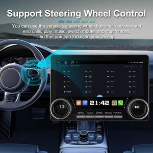 Autoradio universel 2K avec écran tactile Android 10,1 pouces, CarPlay sans fil, GPS, caméra de recul et aide au stationnement, Plug and Play - Product Image 6