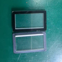 Ventana de Policarbonato Endurecido, Mecanizada por CNC, Personalizada, con Escalonamientos de Fresado e Impresión con Tinta Negra para Pantalla OLED