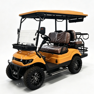 Voiturette de golf tout-terrain électrique robuste 2+2 places avec batterie au plomb/lithium et autonomie de 50-70 km - Product Image 1