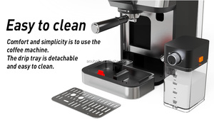 Biểu tượng tùy chỉnh điện cà phê Arabic Maker 0.7L Máy pha cà phê với sữa Tank - Product Image 4