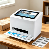 Nouvelle imprimante jet d'encre statique de bureau automatique, machine de codage intelligente 12,7 mm pour l'emballage alimentaire, code de lot, date d'expiration 6 mois