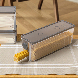 Rectangular Kitchen Cereal Grains Storage Container Italian Pasta Storage <strong>Box</strong> Plastic Quantitative <strong>Noodle</strong> <strong>Box</strong> - Product Image 1