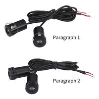 Projecteur de logo LED pour porte de voiture, lumière d'ambiance décorative, accessoires d'éclairage intérieur LED pour voiture