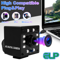 WDR USB kamera 3MP Aptina AR0331 H.264 1080P gece görüş kızılötesi UVC Webcam Windows Android Mac Linux ahududu Pi için