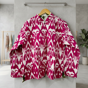 Best Selling Handblock Printed Autumn/Winter Breathable Cotton Quilted <b>Mandarin</b> <b>Collar</b> Handmade Floral <b>Jacket</b> for Worldwide - Product Image 2