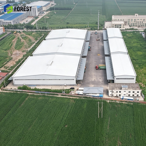 Estructura de Acero Prediseñada de Alta Resistencia y Gran Altura Libre al Suelo para Taller Industrial, Almacén, Edificio Modular para Producción Pesada - Product Image 1