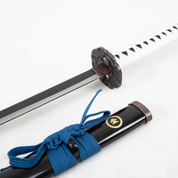 Réplica de Katana de Jin Sakai de Ghost of Tsushima, Escala 1:1, Espada de Cosplay sin Afilar