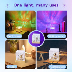 Proyector <span class=keywords><strong>de</strong></span> Ondas <span class=keywords><strong>de</strong></span> Agua, Pequeña Lámpara Nocturna, Luz Ambiental <span class=keywords><strong>para</strong></span> Parejas, Luz <span class=keywords><strong>de</strong></span> Atmósfera <span class=keywords><strong>para</strong></span> Dormitorio, Luz Ambiental <span class=keywords><strong>para</strong></span> la Mesita <span class=keywords><strong>de</strong></span> Noche - Product Image 2