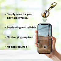 NFC Charms Chaîne en métal de verre 1000 + Bible quotidienne avec musique Smart Stylish NFC Gift 13.56MHZ Colorful OEM/ODM