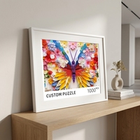 Puzzle personnalisé de 1000 pièces, processus de découpe de précision, finition de surface en velours gaufré, puzzle personnalisable de haute qualité